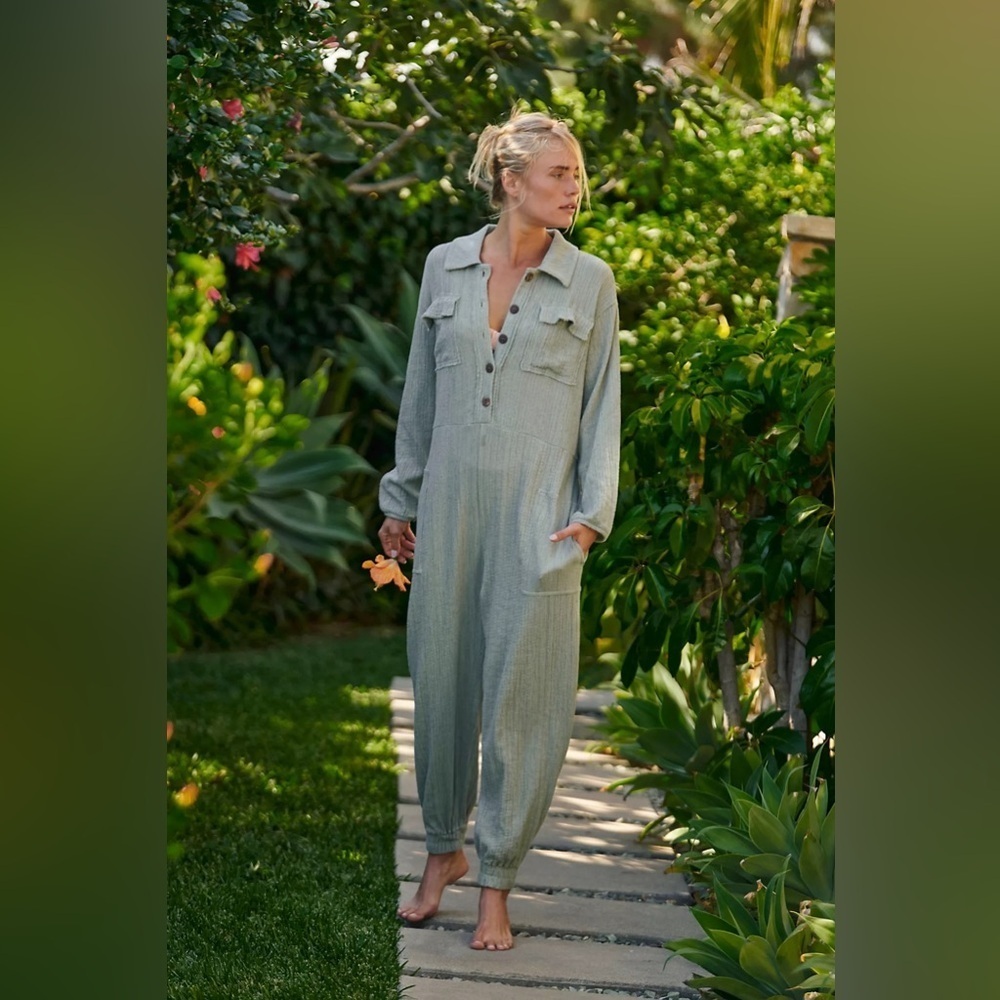 ❤️Free People Calico One-Piece Jumpsuit